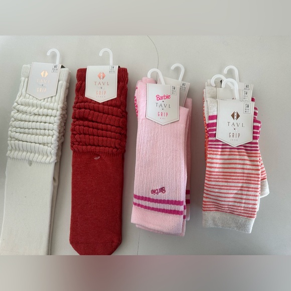 Women's Grip Socks - Brown and Purple - Picture 2 of 10